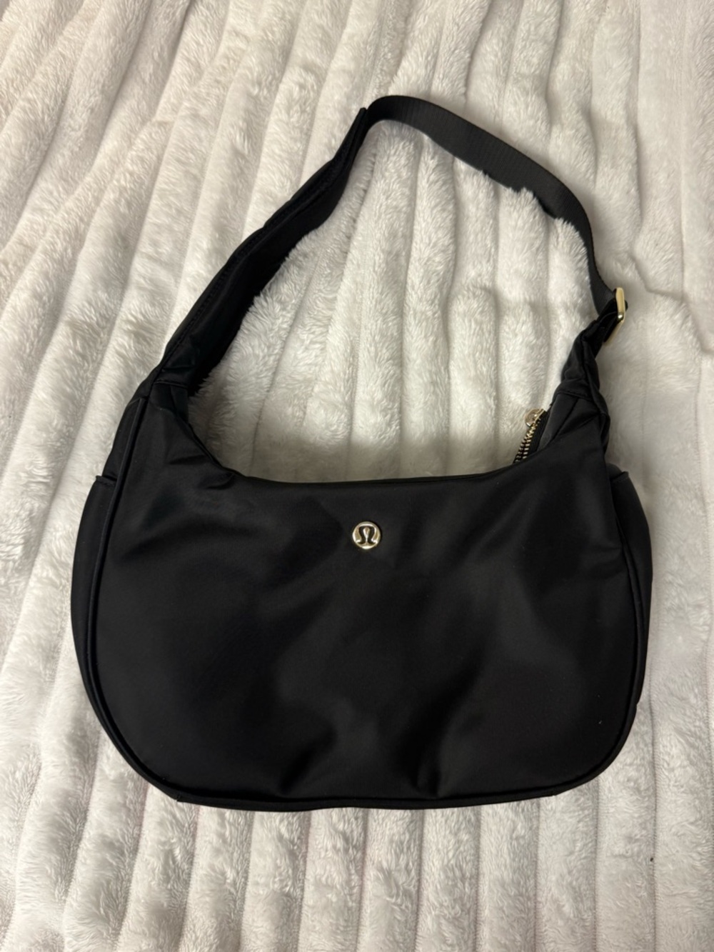 lululemon athletica Black Crescent Hobo Bag
